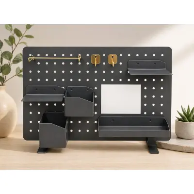 Organizator metalic pegboard birou